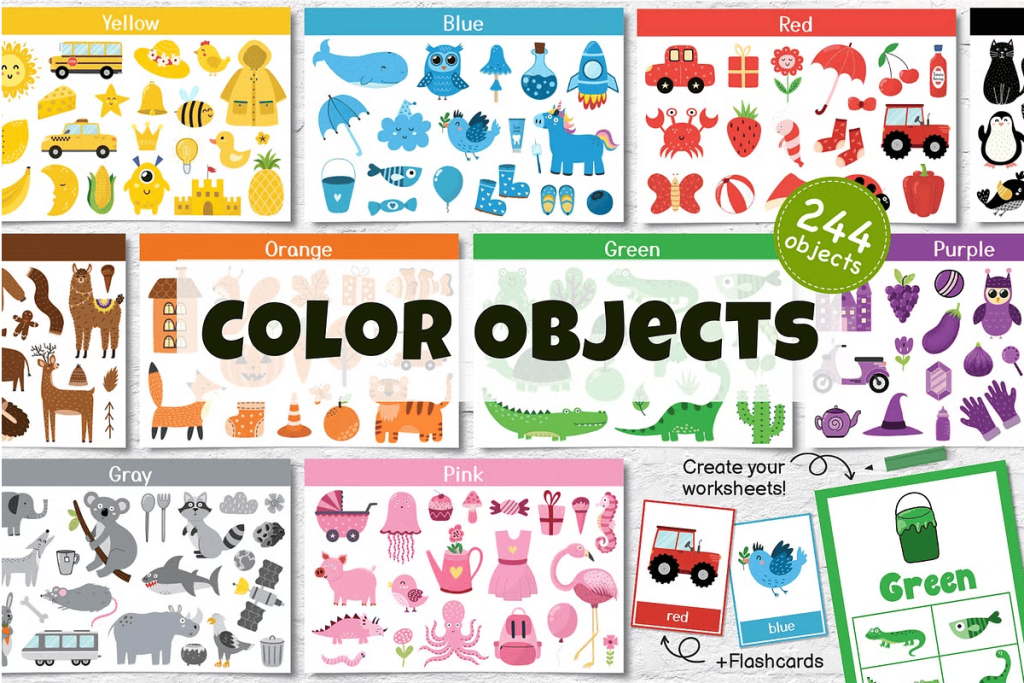 Color Objects Clipart Collection - Giinz - Graphic Design Inspirations